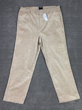 Todd Snyder Corduroy Pants Mens XL 39x30 Desert Beige Side Elastic Waist Trouser